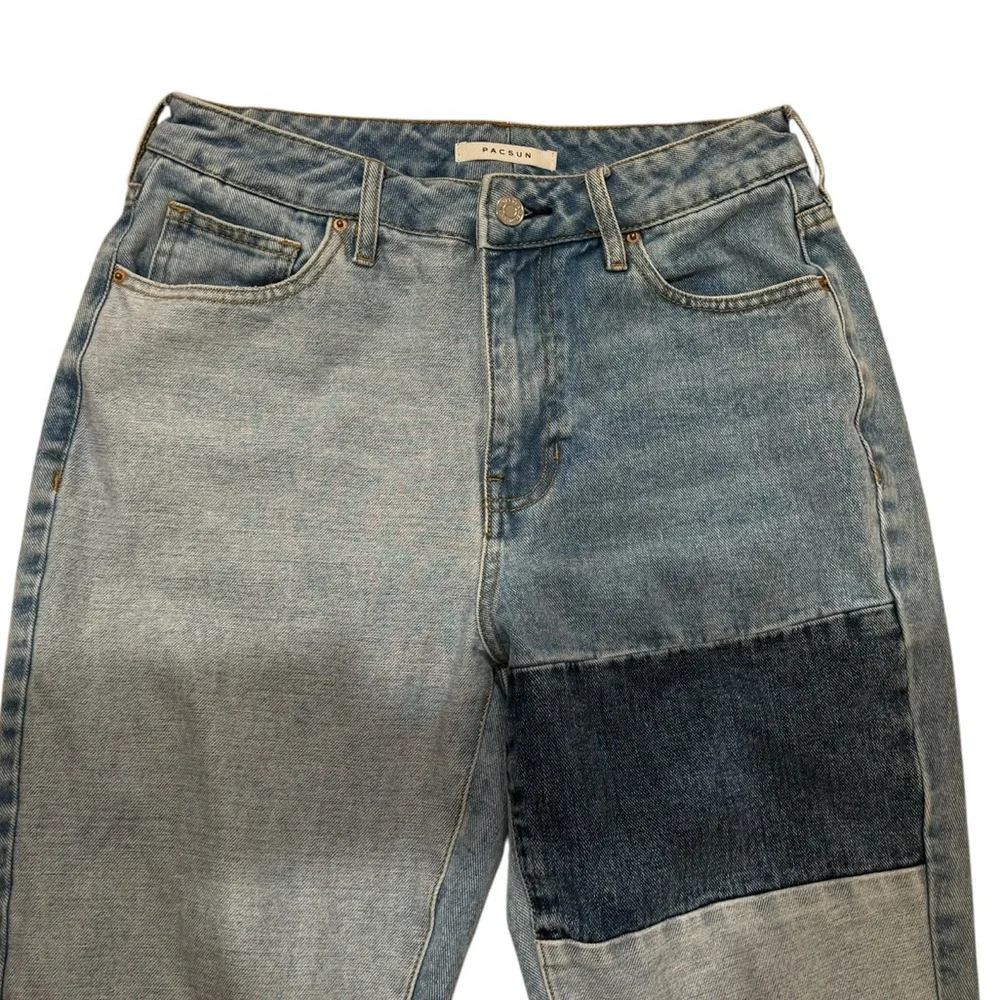 PacSun Straight leg Patchwork Jeans Mom Jean size 26 (2 US)